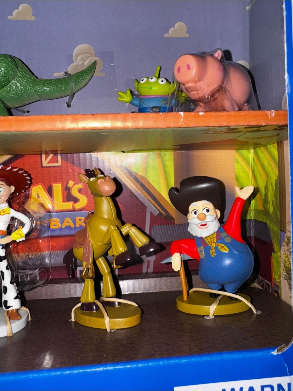 Disney Pixar Toy Story Figurine Set Woody Jessie Buzz Rex Alien Hamm Bullseye